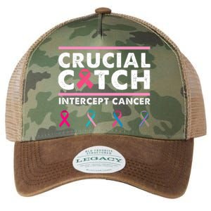 Breast Cancer Awareness Crucial A Catch Intercept Cancer Legacy Tie Dye Trucker Hat