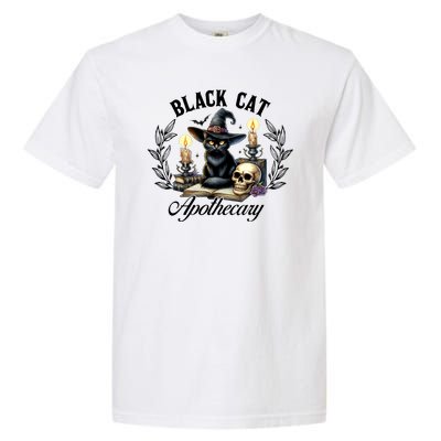 Black Cat Apothecary Funny Halloween Witchy Women Pet Love Garment-Dyed Heavyweight T-Shirt