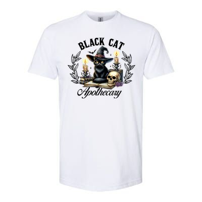 Black Cat Apothecary Funny Halloween Witchy Women Pet Love Softstyle CVC T-Shirt