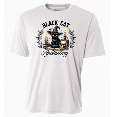 Black Cat Apothecary Funny Halloween Witchy Women Pet Love Cooling Performance Crew T-Shirt