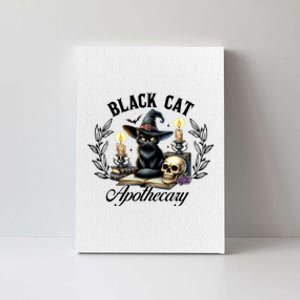 Black Cat Apothecary Funny Halloween Witchy Women Pet Love Canvas