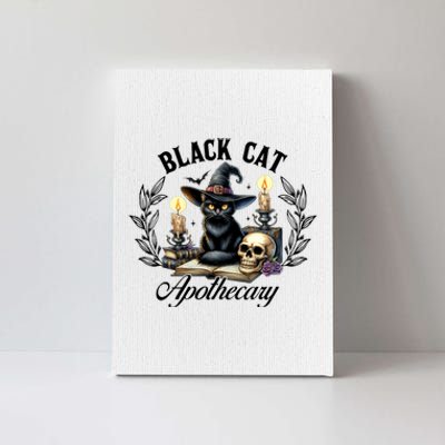 Black Cat Apothecary Funny Halloween Witchy Women Pet Love Canvas