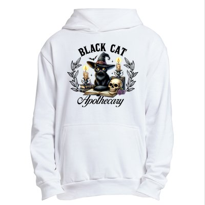 Black Cat Apothecary Funny Halloween Witchy Women Pet Love Urban Pullover Hoodie