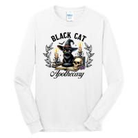 Black Cat Apothecary Funny Halloween Witchy Women Pet Love Tall Long Sleeve T-Shirt