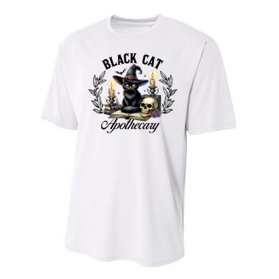 Black Cat Apothecary Funny Halloween Witchy Women Pet Love Performance Sprint T-Shirt