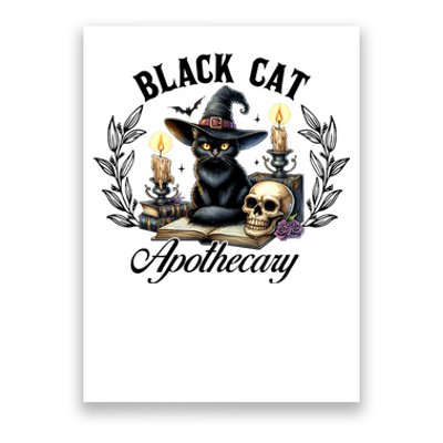 Black Cat Apothecary Funny Halloween Witchy Women Pet Love Poster