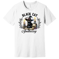 Black Cat Apothecary Funny Halloween Witchy Women Pet Love Premium T-Shirt