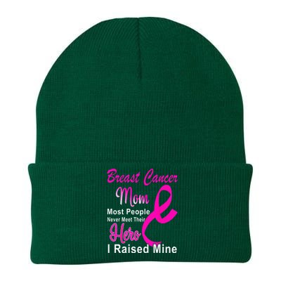 Breast Cancer Awareness Mom Breast Cancer Warrior Mother Knit Cap Winter Beanie