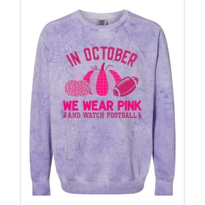 breast cancer awareness in october we wear pink Colorblast Crewneck Sweatshirt