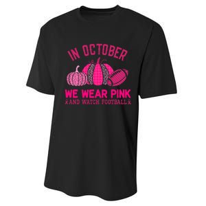 breast cancer awareness in october we wear pink Performance Sprint T-Shirt