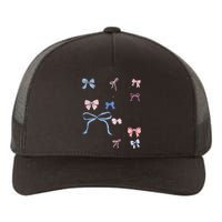 Bow Coquette Aesthetic Trendy Pin.K Bow Yupoong Adult 5-Panel Trucker Hat