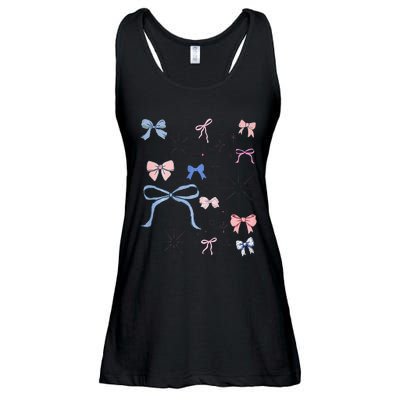 Bow Coquette Aesthetic Trendy Pin.K Bow Ladies Essential Flowy Tank