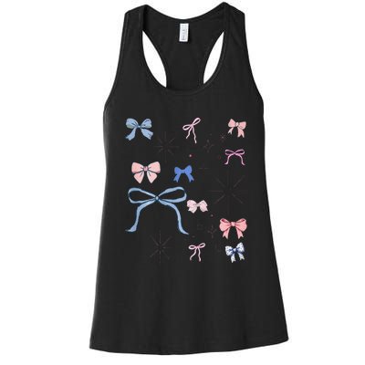 Bow Coquette Aesthetic Trendy Pin.K Bow Women's Racerback Tank