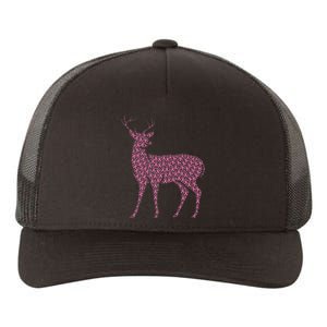 Breast Cancer Awareness Pink Ribbon Survivor Deer Yupoong Adult 5-Panel Trucker Hat