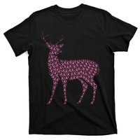 Breast Cancer Awareness Pink Ribbon Survivor Deer T-Shirt