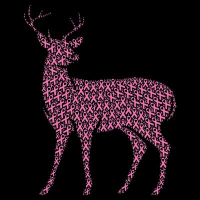 Breast Cancer Awareness Pink Ribbon Survivor Deer T-Shirt