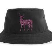 Breast Cancer Awareness Pink Ribbon Survivor Deer Sustainable Bucket Hat