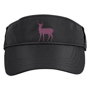 Breast Cancer Awareness Pink Ribbon Survivor Deer Adult Drive Performance Visor