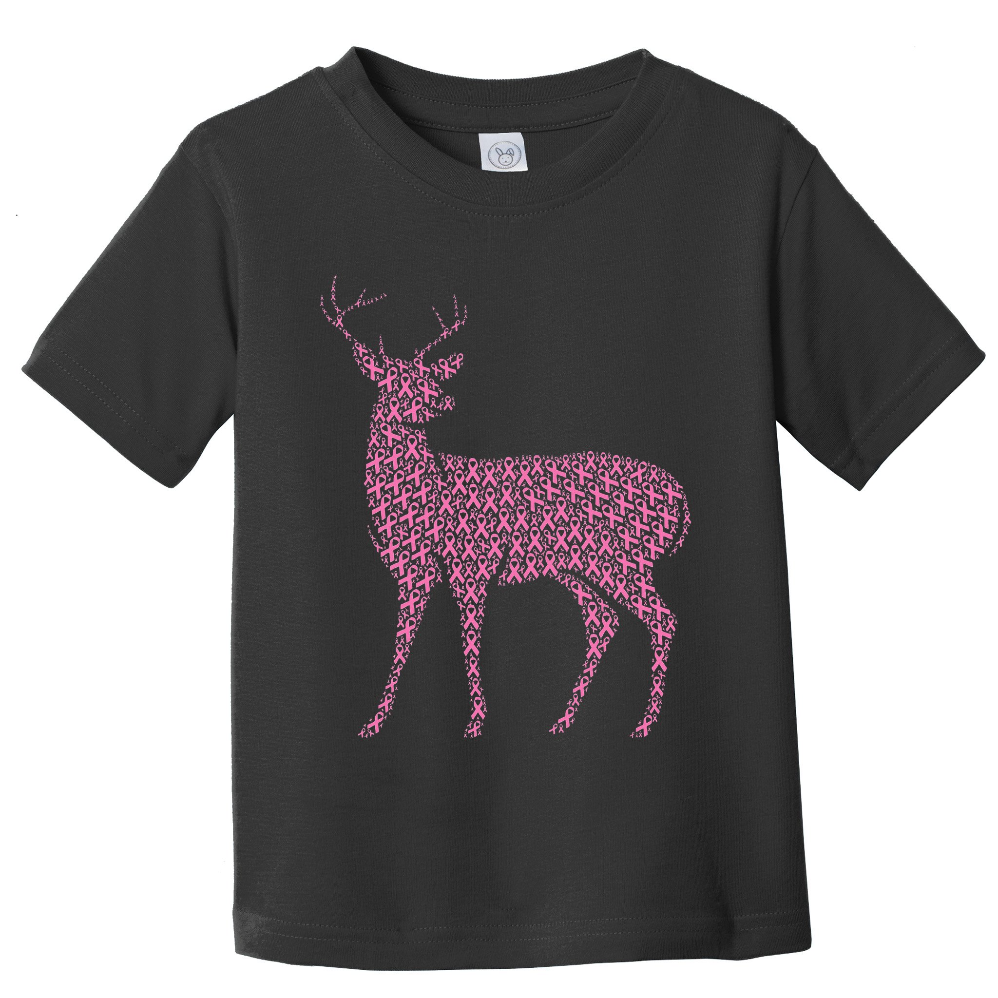 Breast Cancer Awareness Pink Ribbon Survivor Deer Toddler T-Shirt