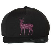 Breast Cancer Awareness Pink Ribbon Survivor Deer Wool Snapback Cap