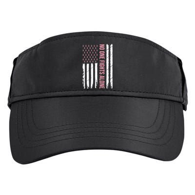 Breast Cancer Awareness Pink Ribbon USA American Flag Adult Drive Performance Visor