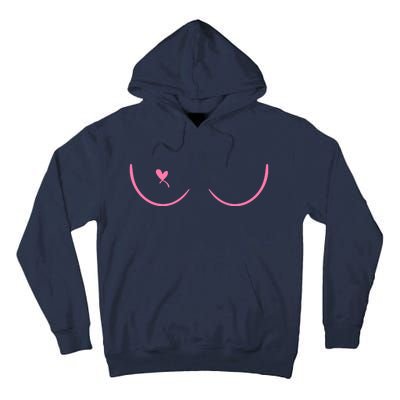 Breast Cancer Awareness Breast Heart Tall Hoodie