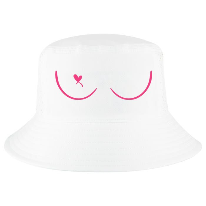 Breast Cancer Awareness Breast Heart Cool Comfort Performance Bucket Hat