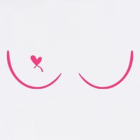Breast Cancer Awareness Breast Heart Cooling Performance Crew T-Shirt
