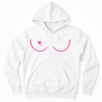 Breast Cancer Awareness Breast Heart Hoodie