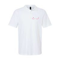 Breast Cancer Awareness Breast Heart Softstyle Adult Sport Polo