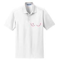 Breast Cancer Awareness Breast Heart Dry Zone Grid Polo