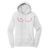 Breast Cancer Awareness Breast Heart Women's Pullover Hoodie