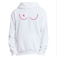 Breast Cancer Awareness Breast Heart Urban Pullover Hoodie