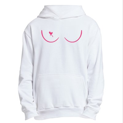 Breast Cancer Awareness Breast Heart Urban Pullover Hoodie