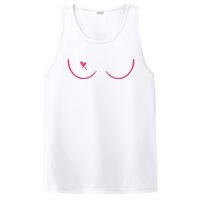 Breast Cancer Awareness Breast Heart PosiCharge Competitor Tank