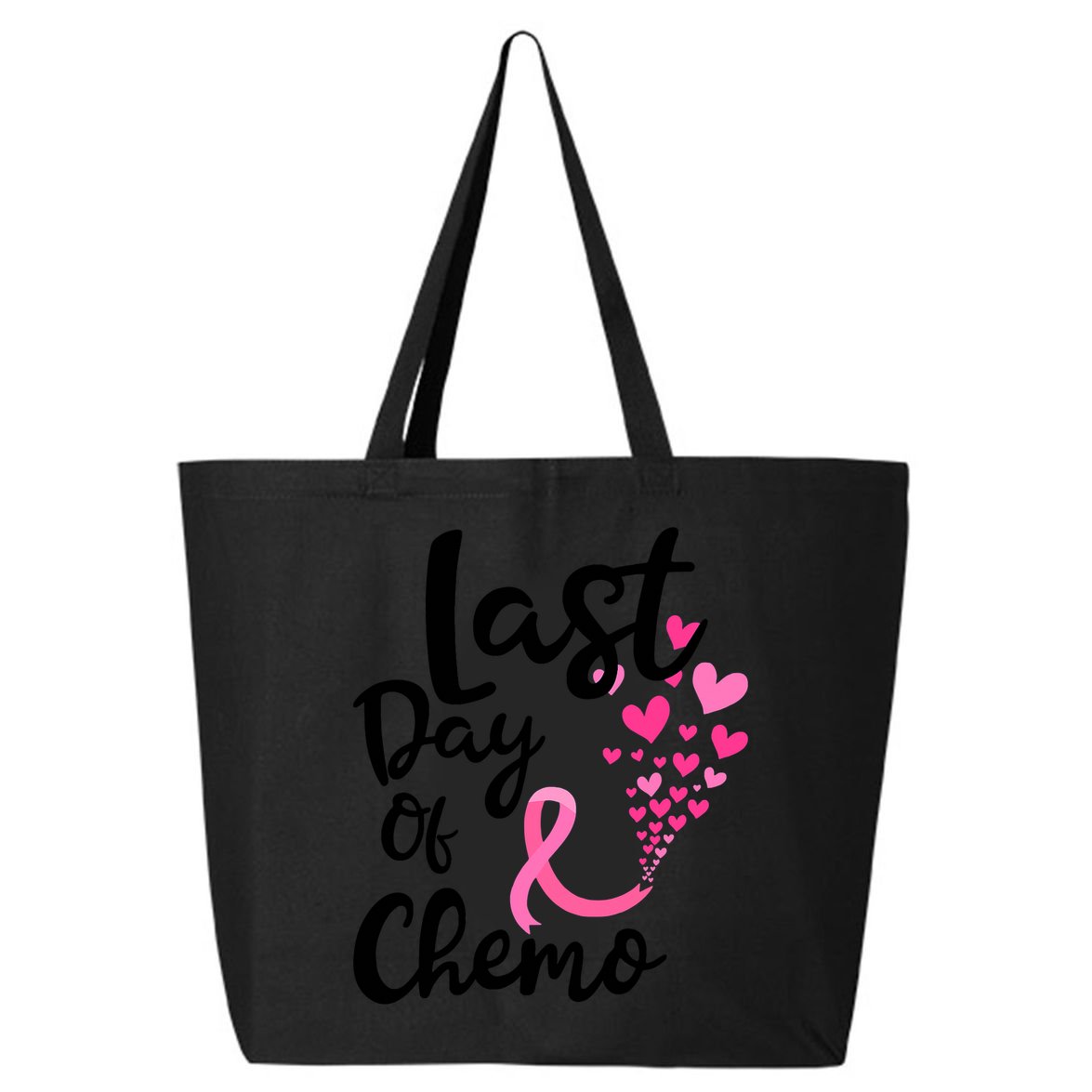 Breast Cancer Awareness Last Day Of Chemo Cancer Women 25L Jumbo Tote