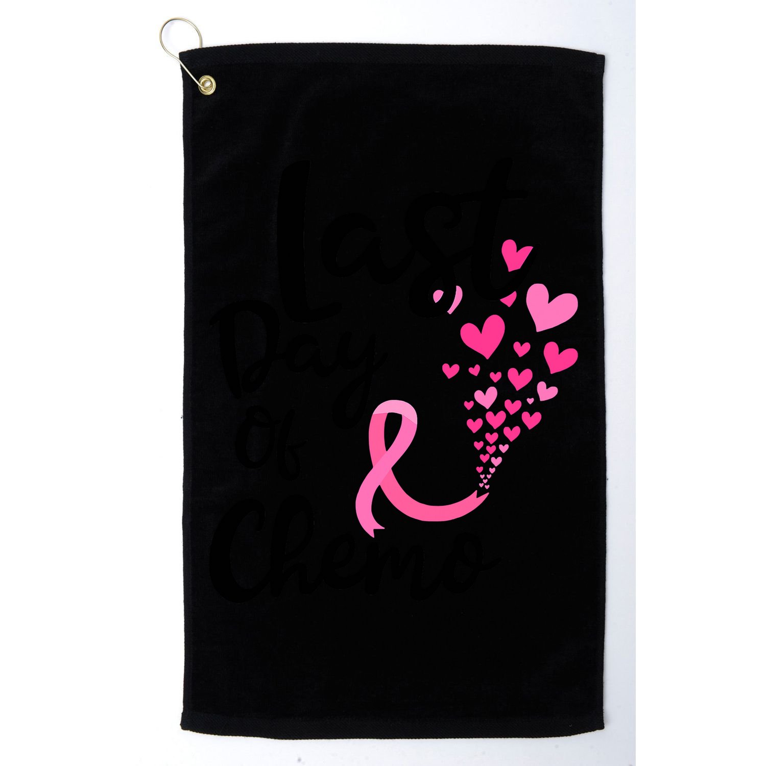 Breast Cancer Awareness Last Day Of Chemo Cancer Women Golf Towel