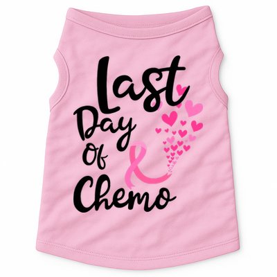 Breast Cancer Awareness Last Day Of Chemo Cancer Women Doggie Tank