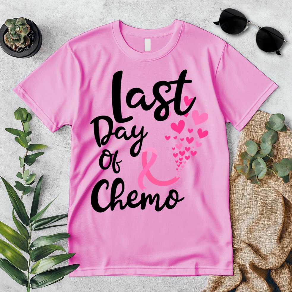 Breast Cancer Awareness Last Day Of Chemo Cancer Women Premium T-Shirt