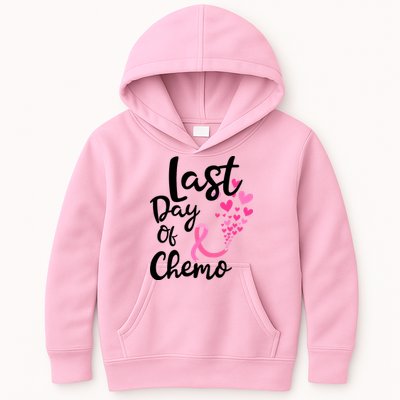 Breast Cancer Awareness Last Day Of Chemo Cancer Women Kids Hoodie