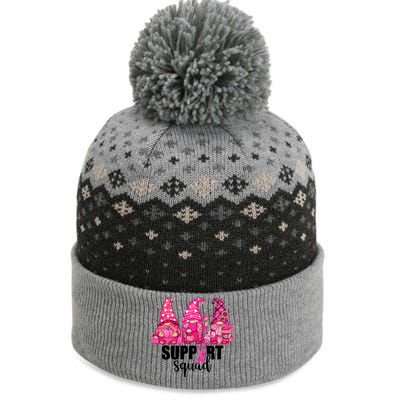 Breast Cancer Awareness Gnomes Support Squad The Baniff Cuffed Pom Beanie