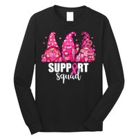 Breast Cancer Awareness Gnomes Support Squad Long Sleeve Shirt