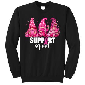 Breast Cancer Awareness Gnomes Support Squad Sweatshirt