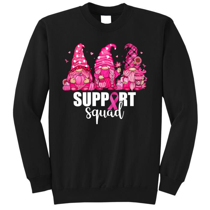 Breast Cancer Awareness Gnomes Support Squad Sweatshirt