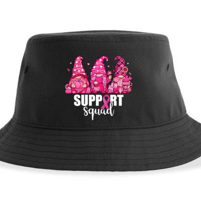 Breast Cancer Awareness Gnomes Support Squad Sustainable Bucket Hat