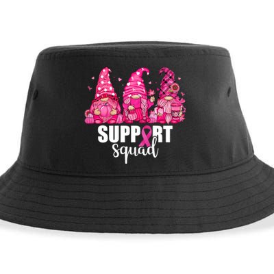 Breast Cancer Awareness Gnomes Support Squad Sustainable Bucket Hat