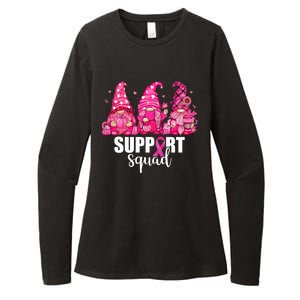 Breast Cancer Awareness Gnomes Support Squad Womens CVC Long Sleeve Shirt