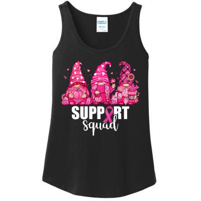 Breast Cancer Awareness Gnomes Support Squad Ladies Essential Tank