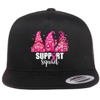 Breast Cancer Awareness Gnomes Support Squad Flatbill Hat