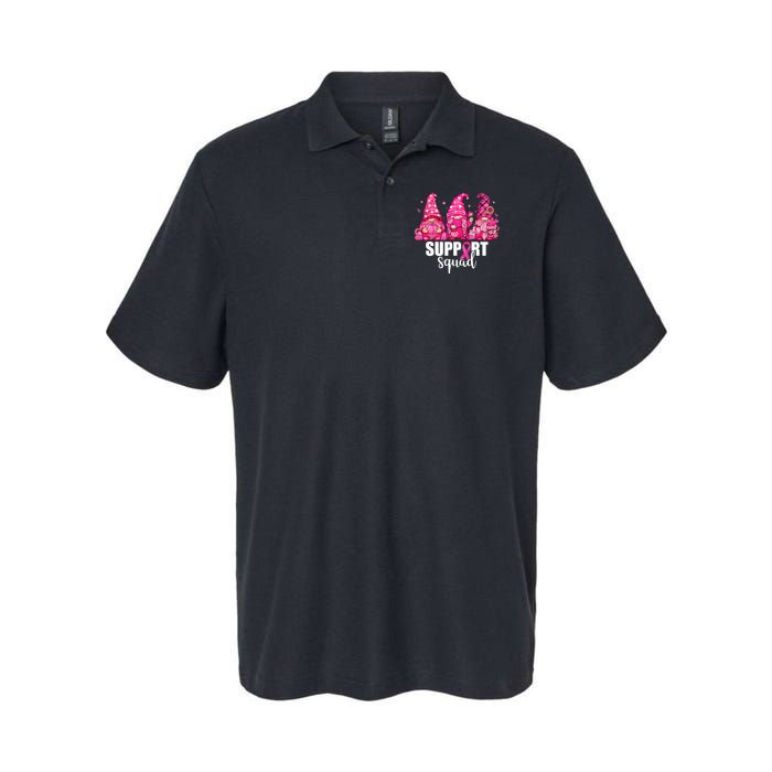 Breast Cancer Awareness Gnomes Support Squad Softstyle Adult Sport Polo